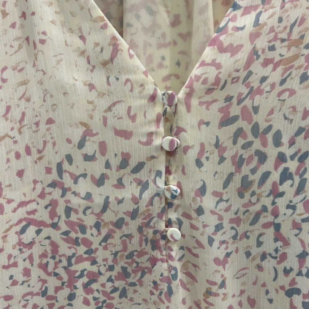 Express Multicolor Abstract Blouse - image 2